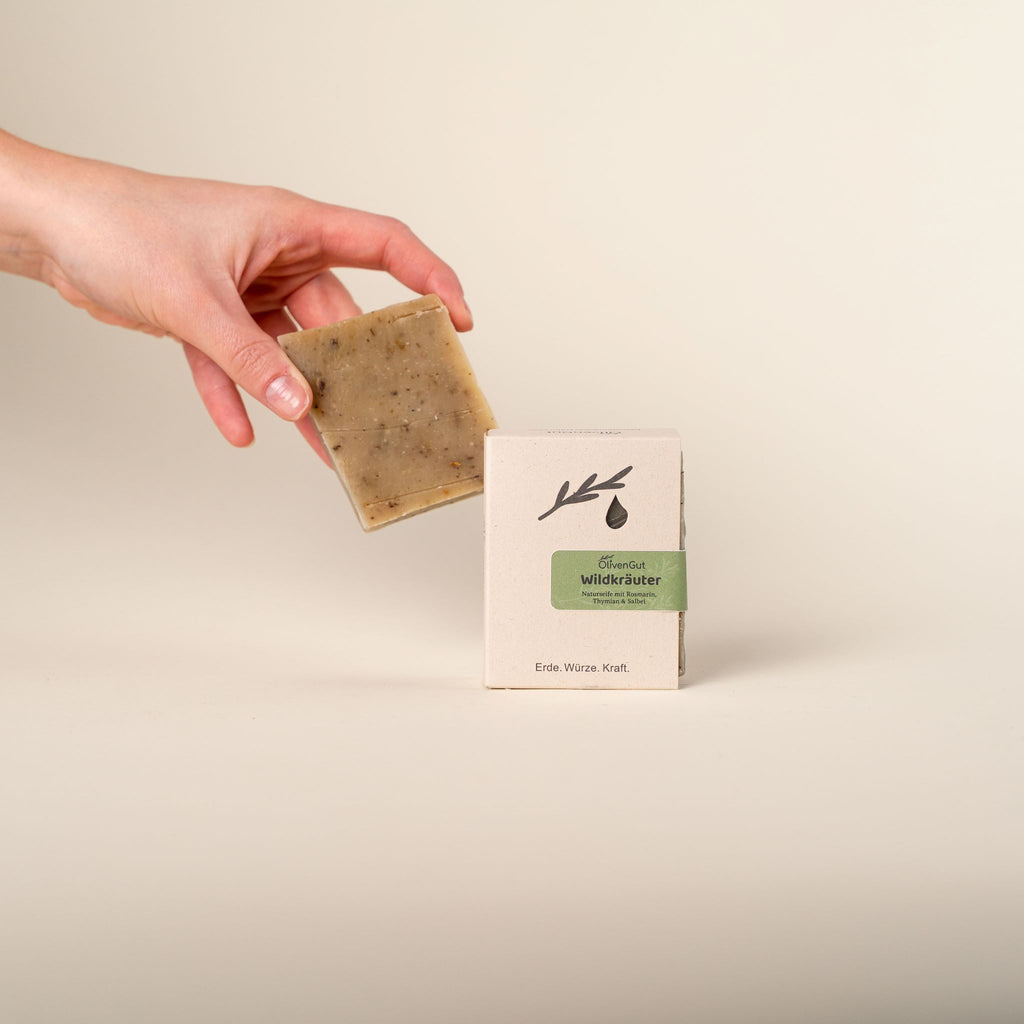 Wildkräuter Naturseife