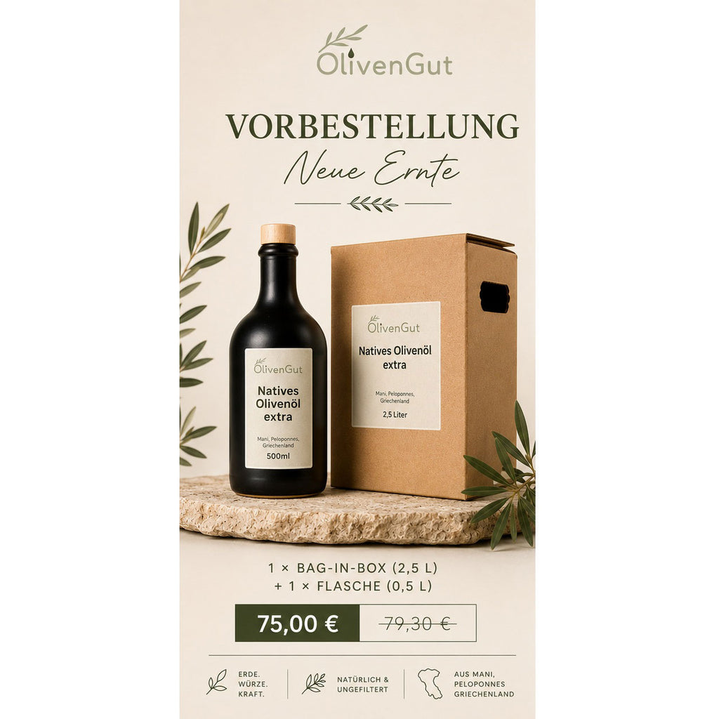 Neue Ernte Olivenöl | 3 Liter Vorteilspaket